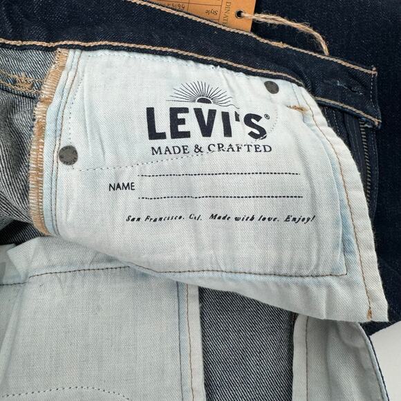 Levi's Made & Crafted Stem Flare Jeans Blue Anthro Mid Rise Boho Casual Size 27 - Picture 13 of 15